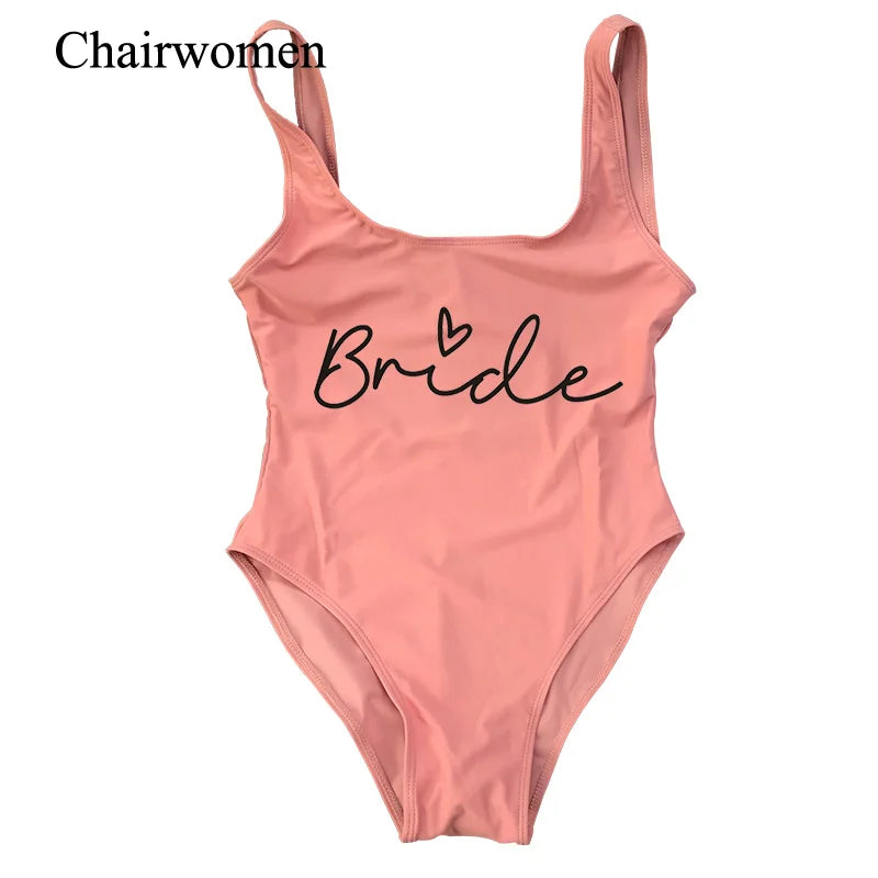 Hen Party One-Piece Swimsuit – Bride To Be Bachelorette Swimwear