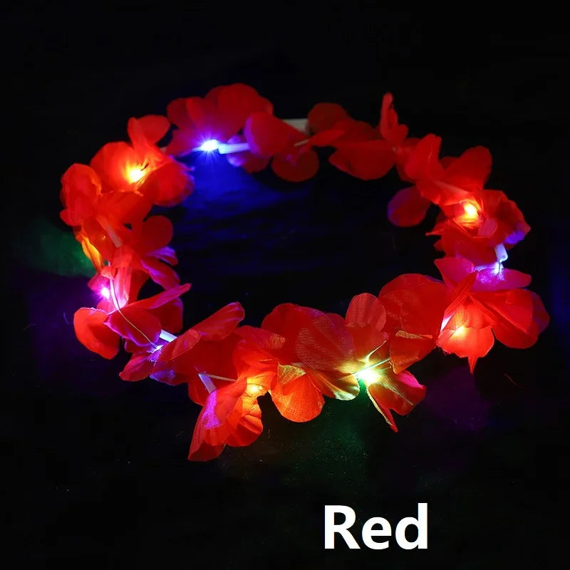 LED Flower Crown Headband | Glow Party & Festival Decoration