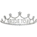 Rhinestone Bride To Be Crown & Sash Set
