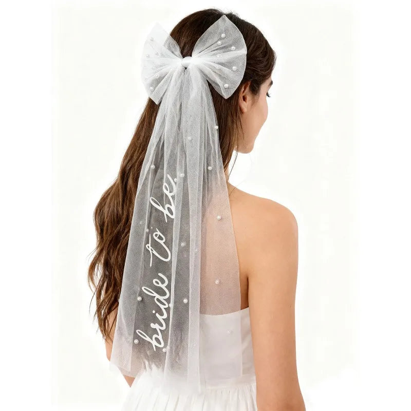 Bride To Be Bow Veil