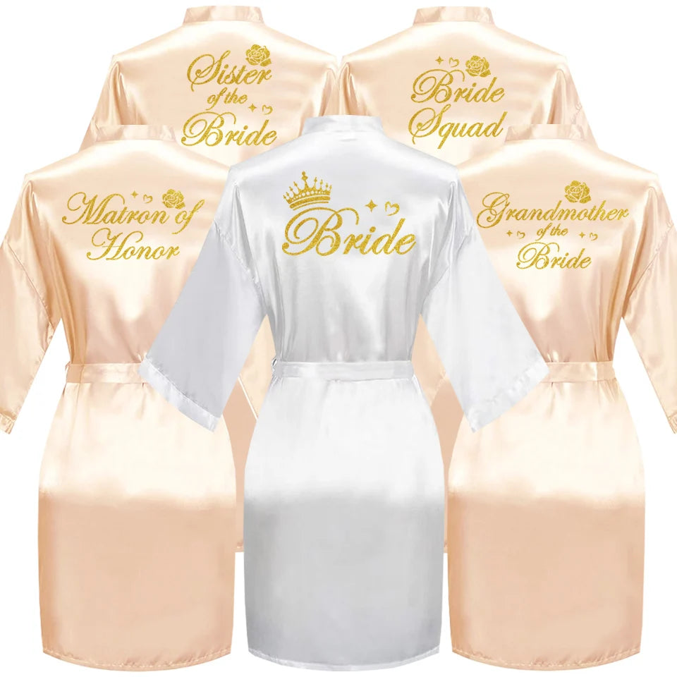 Embroidered Bridal Robe – Bride, Bridesmaid, Maid of Honour & More