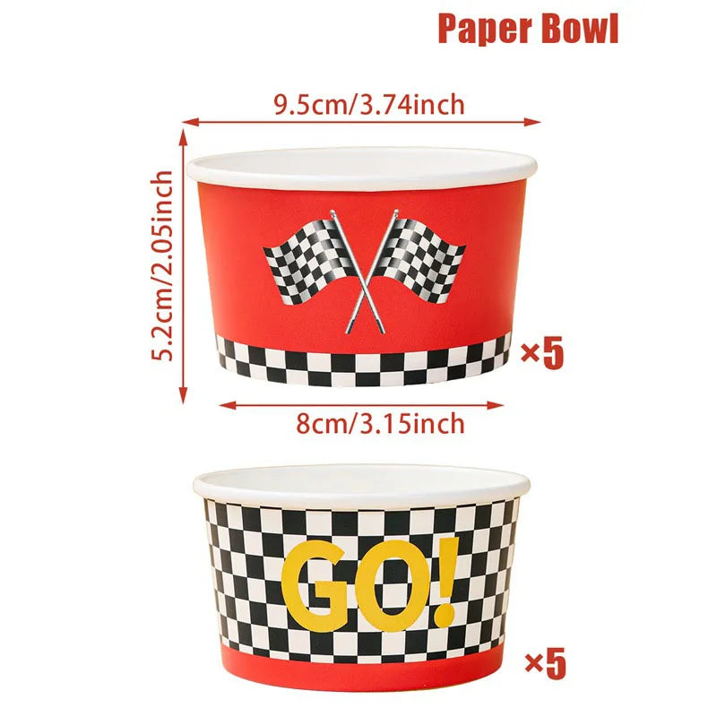 Racing Car Theme Party Gift Boxes — Kids Birthday Favour Boxes (10, 20 or 30 Pack)
