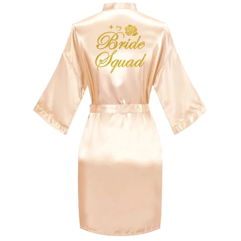 Embroidered Bridal Robe – Bride, Bridesmaid, Maid of Honour & More