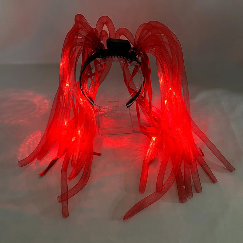 LED Noodle Headband & Glasses | Bachelorette Party Costume Accessory