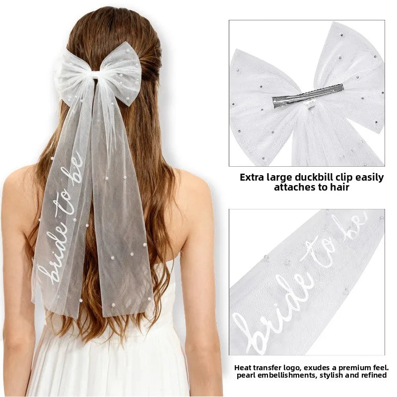 Bride To Be Bow Veil