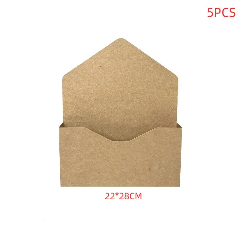 Wedding Envelope Flower Gift Boxes — Set of 5 for Bouquets & Floral Arrangements