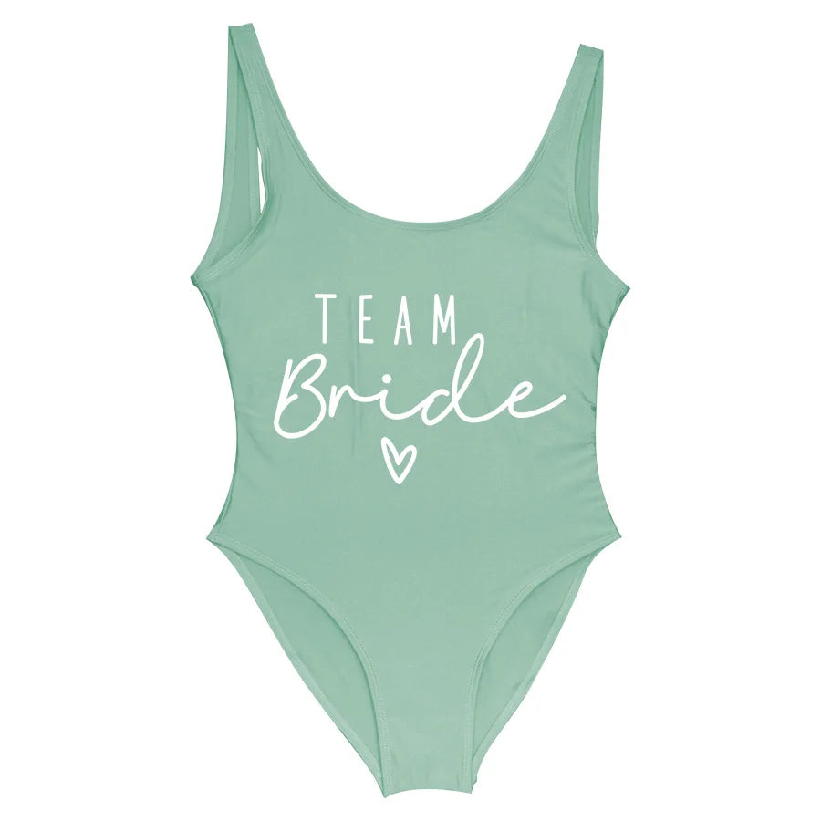 Hen Party One-Piece Swimsuit – Bride To Be Bachelorette Swimwear