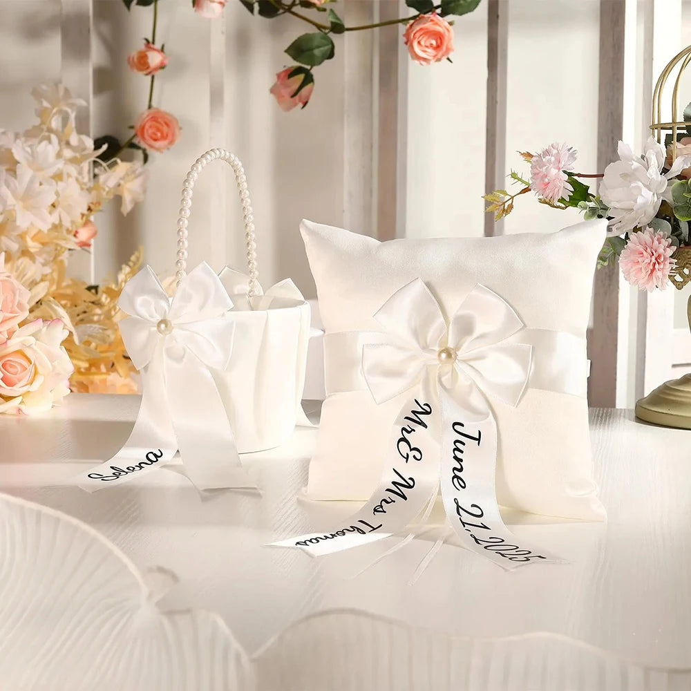 Flower Girl Basket & Ring Bearer Pillow