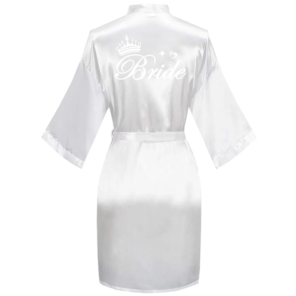 Embroidered Bridal Robe – Bride, Bridesmaid, Maid of Honour & More