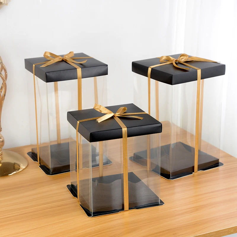 Transparent Cake Gift Box — 20cm & 28cm