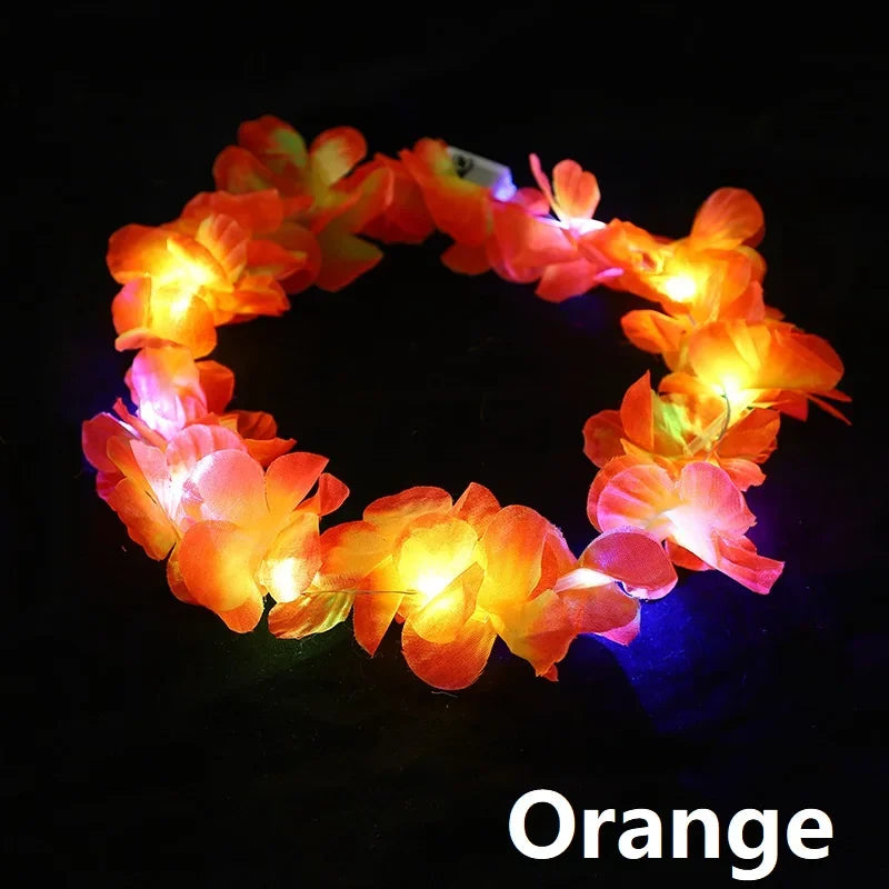 LED Flower Crown Headband | Glow Party & Festival Decoration