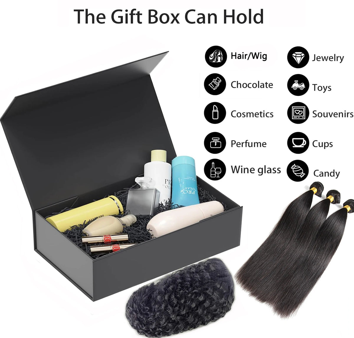 Luxury Magnetic Gift Box with Lid — Collapsible (Single or 4-Pack Gift Set)