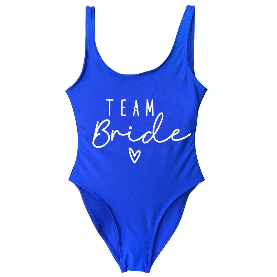 Hen Party One-Piece Swimsuit – Bride To Be Bachelorette Swimwear
