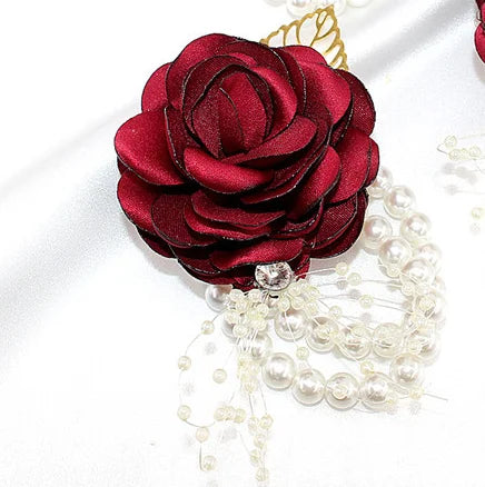 Bridesmaid Wrist Flower Corsage Bracelet