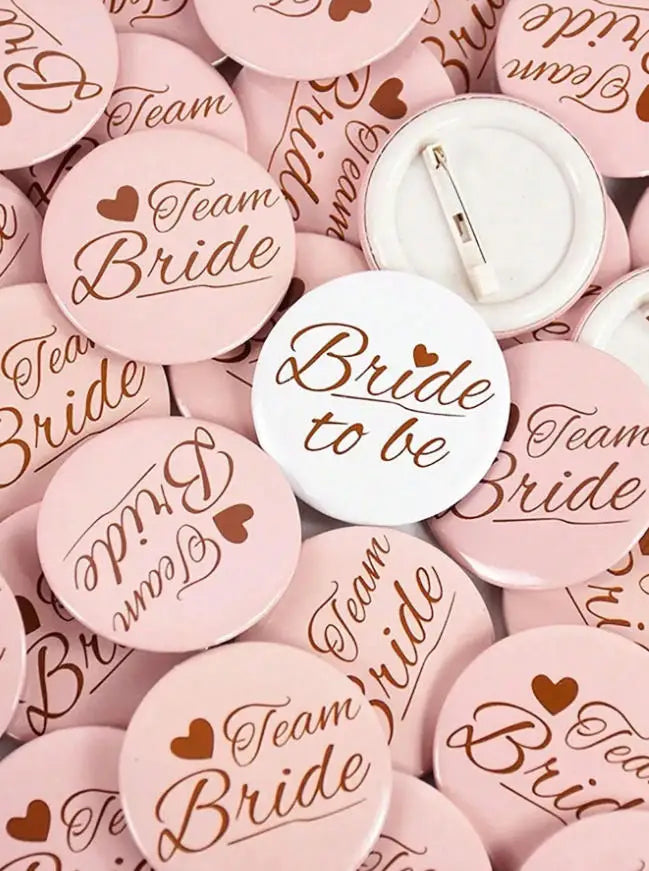 12pcs Bridal Team Badge Set